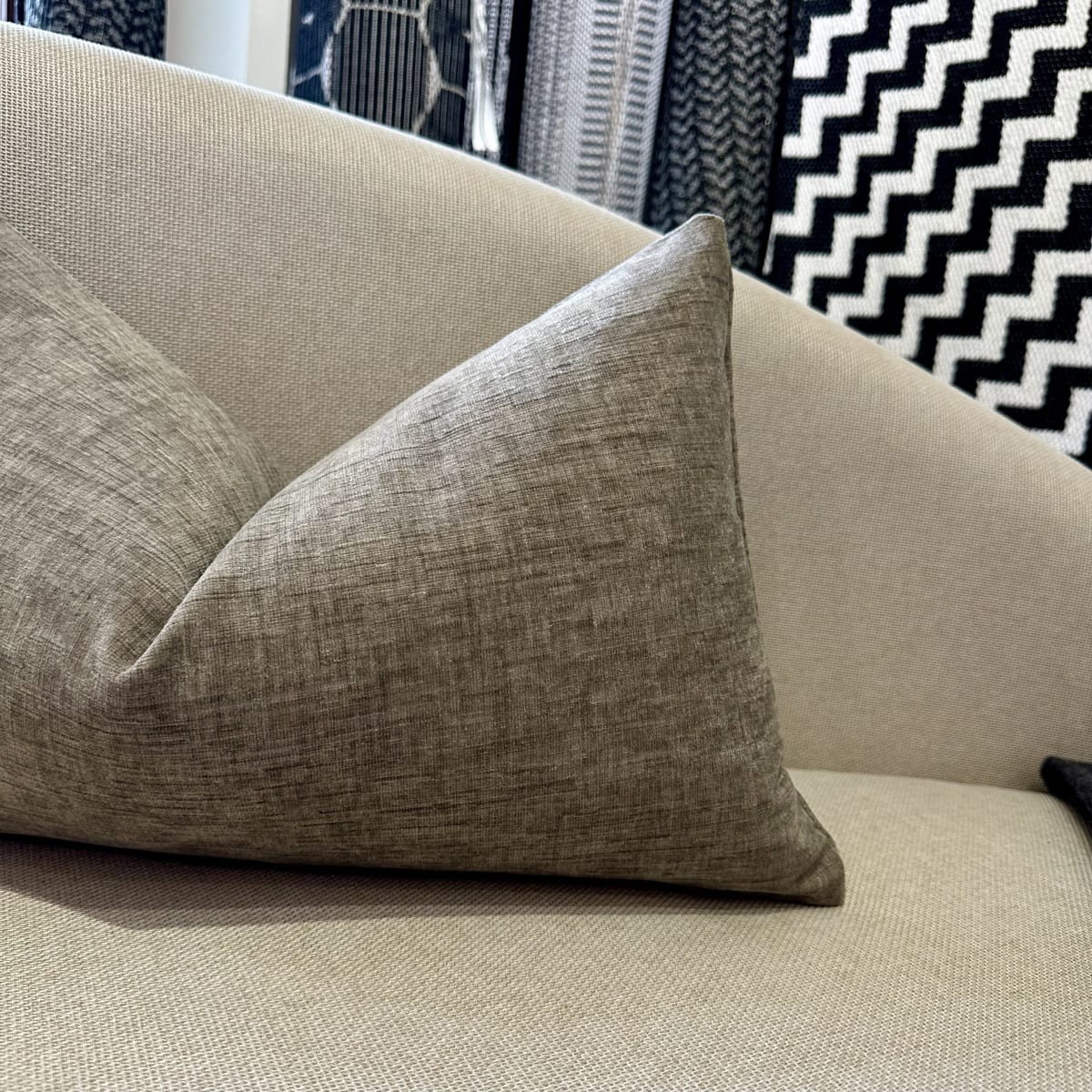 Funda de Cojín Ceniza Rectangular3