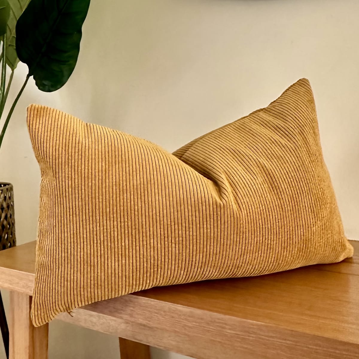 Funda de Cojín Ivy Mostaza Rectangular1