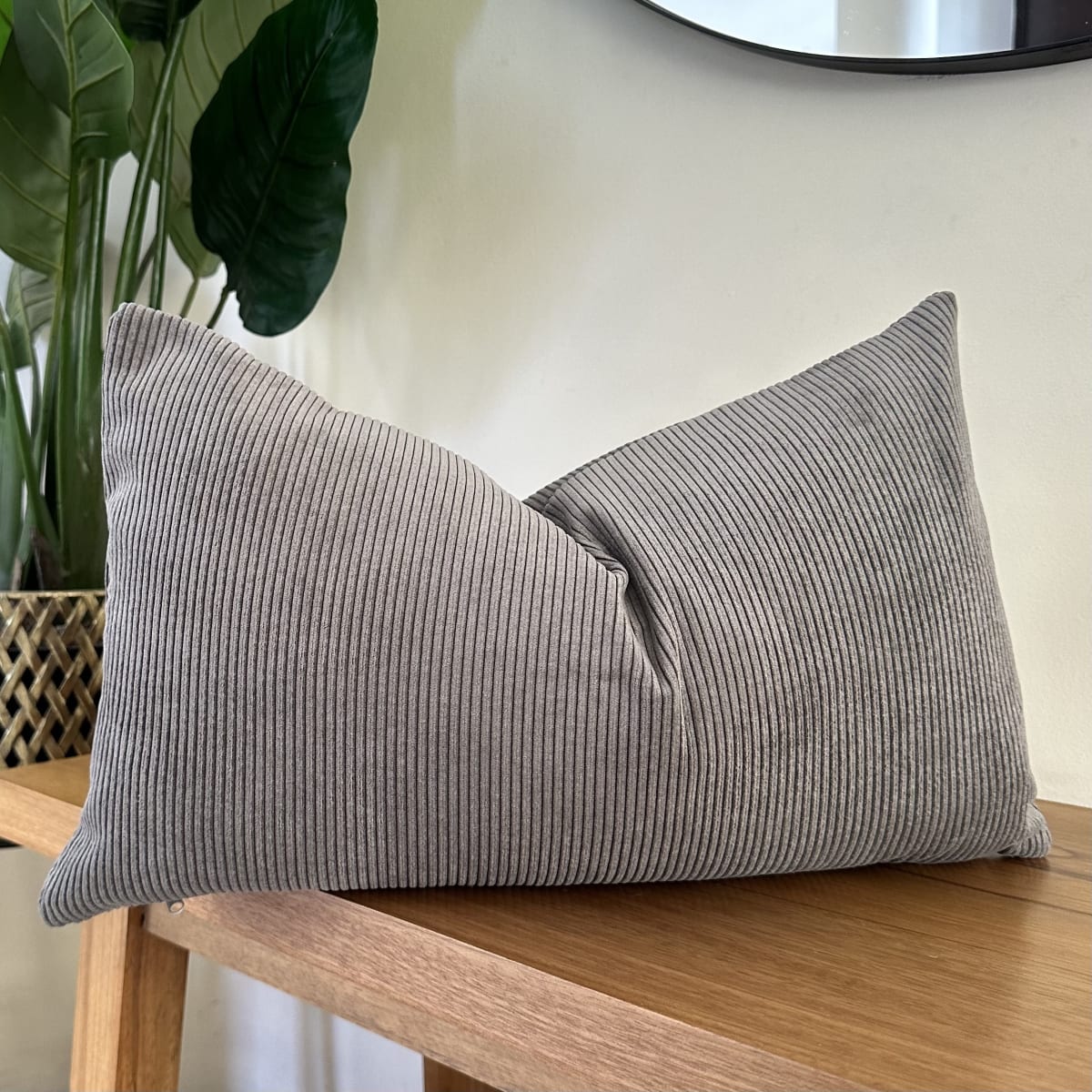 Funda de Cojín Ivy Gris Rectangular1