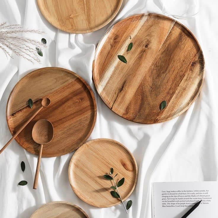 Plato de Madera de Acacia1