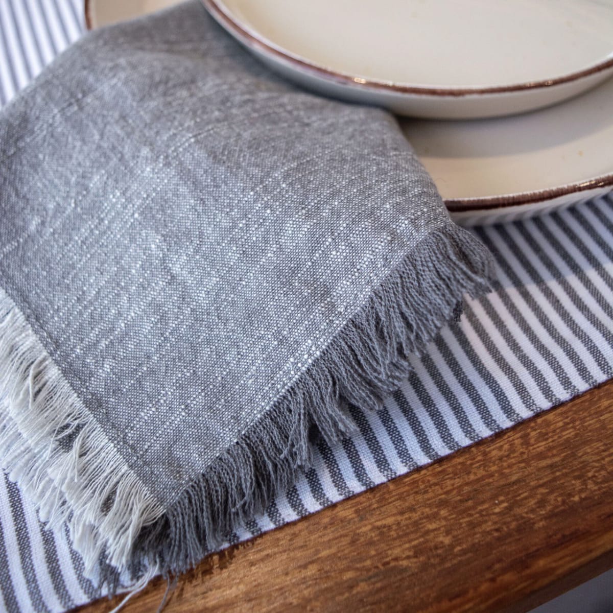 Set Servilleta Toscana Charcoal Grey2
