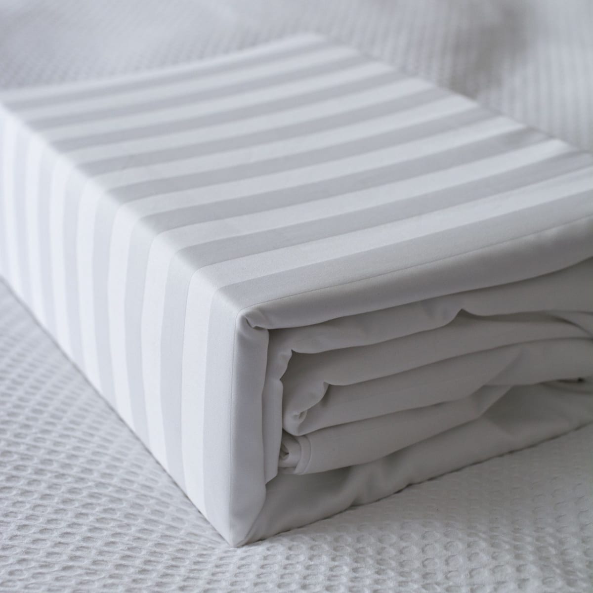 Funda Edredón Stripe 500 Hilos Blanco6