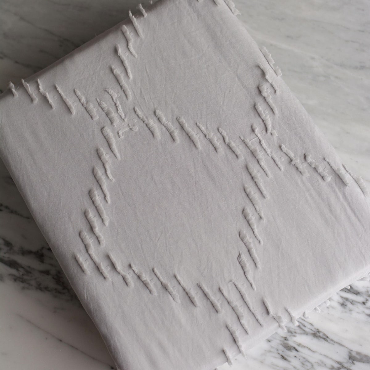 Funda Edredón Rombos Gris Plata5