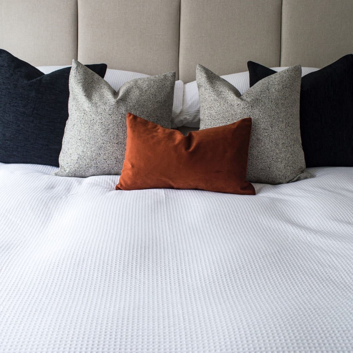 Funda Edredón Waffle Blanca 350 hilos3