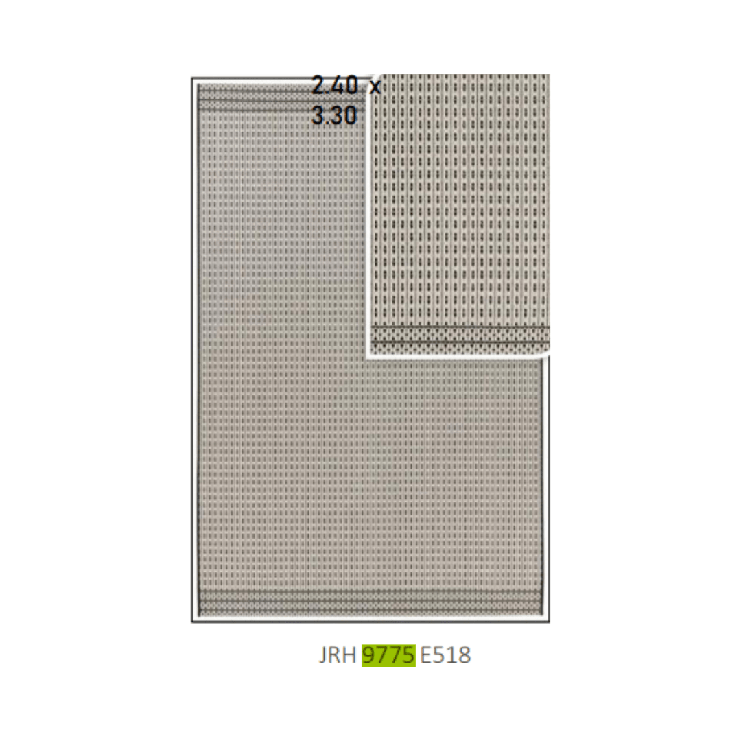 Alfombra Scored White 3307