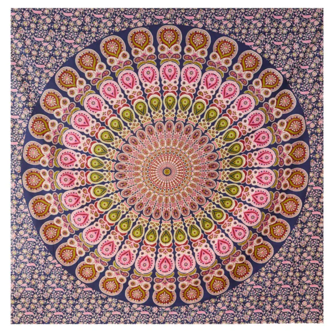 Mandala Palmas Azúl1