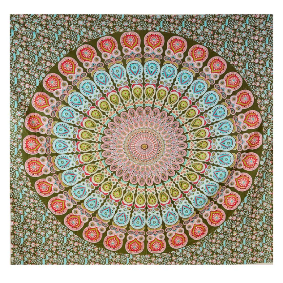 Mandala Palmas Verde1