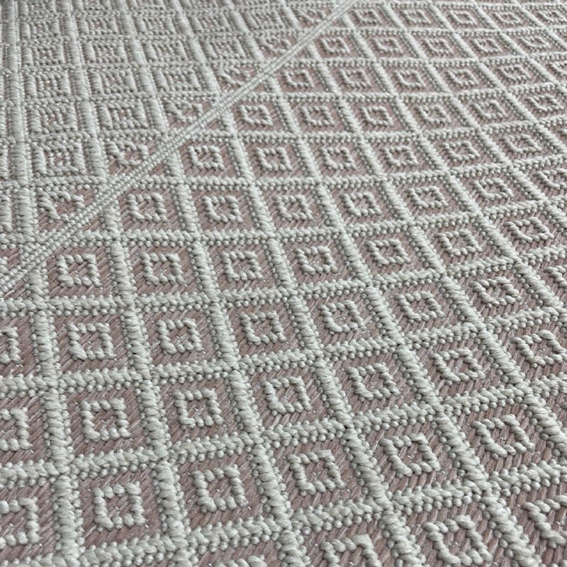 Alfombra Rombos Rosa 1904
