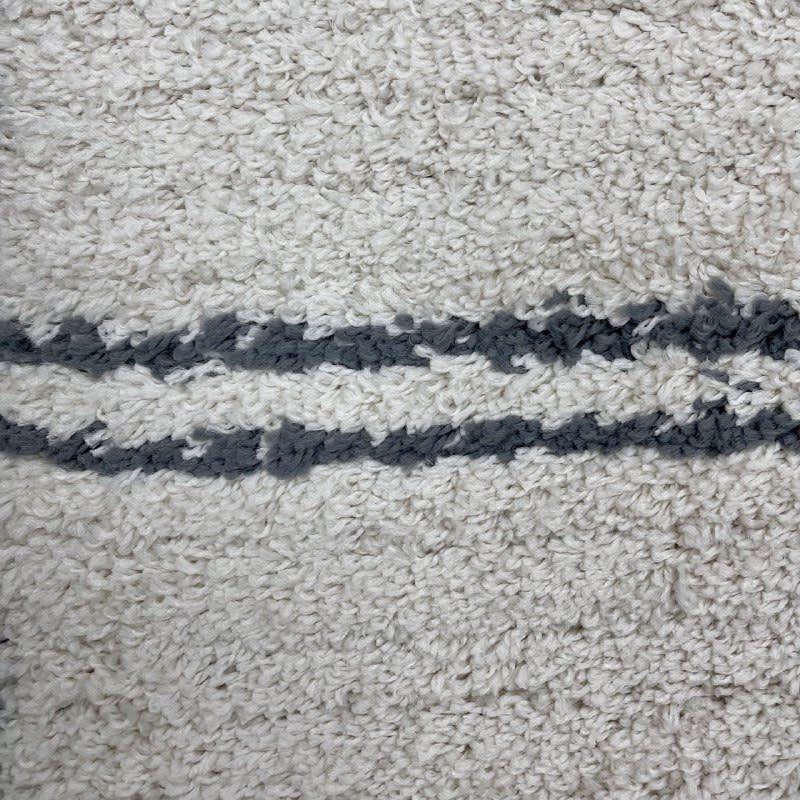 Alfombra Shabby Rayas azul/mostaza 1907