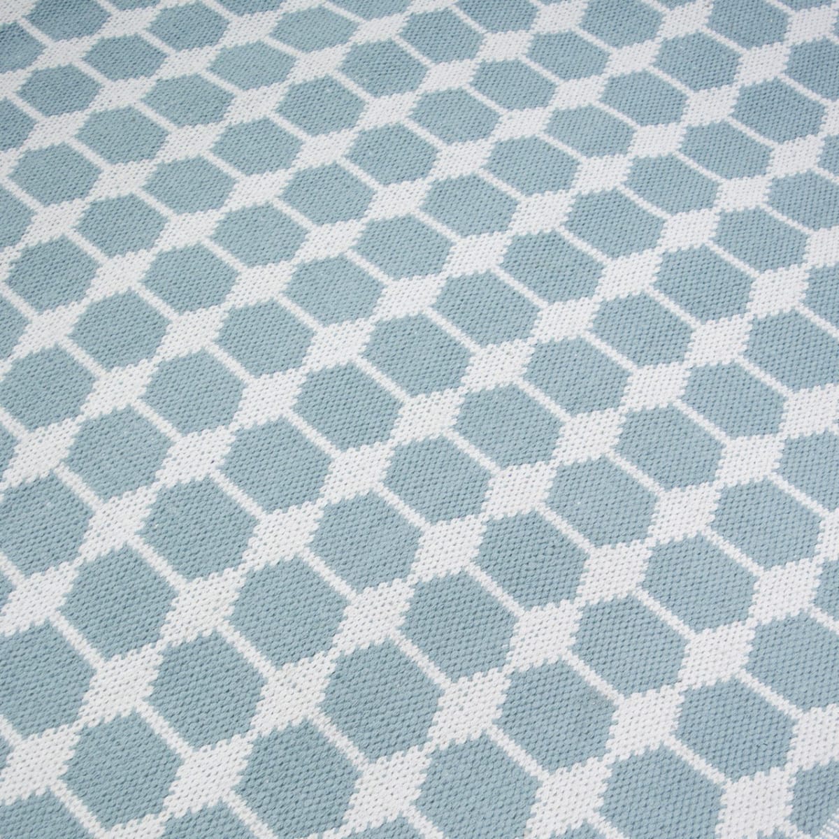 Alfombra Hexagonal Aqua1