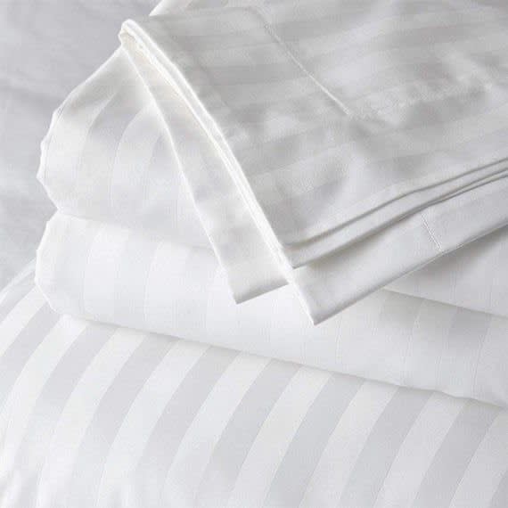 Funda Edredón Stripe 500 Hilos Blanco4