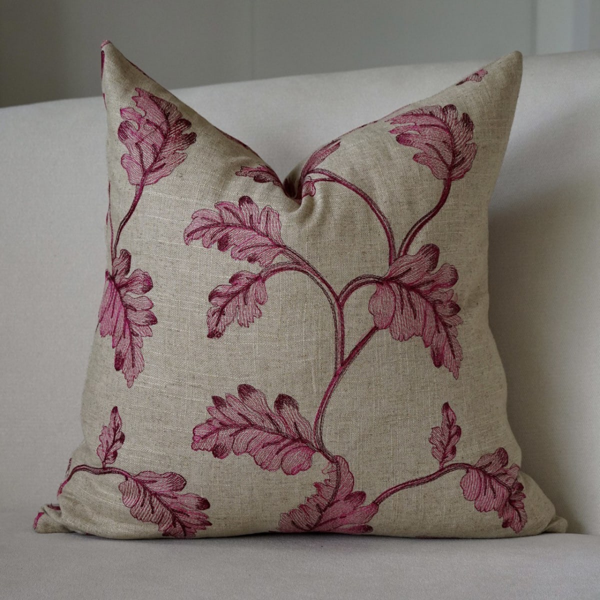 Funda de Cojín Bordado Flores Valentino4