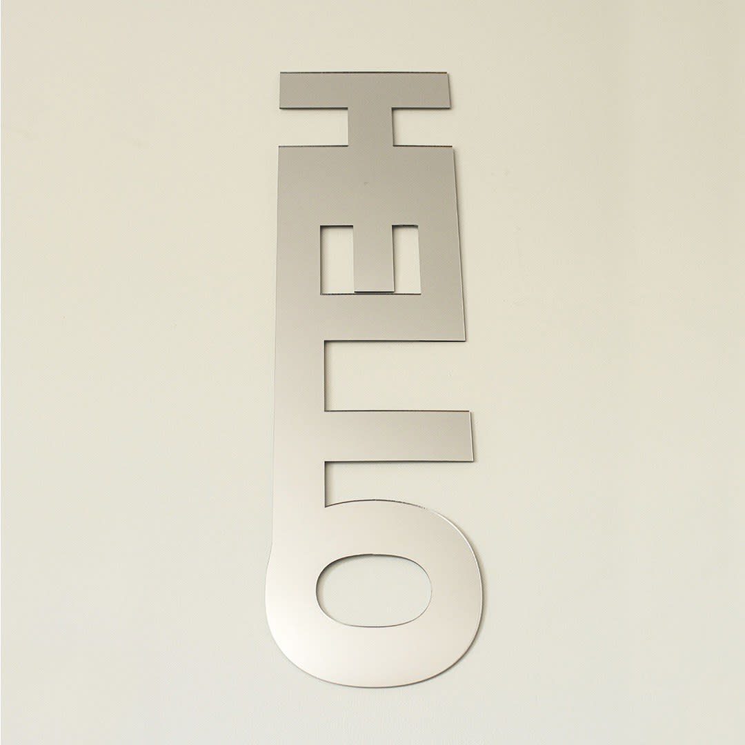 Hello acrílico espejo2