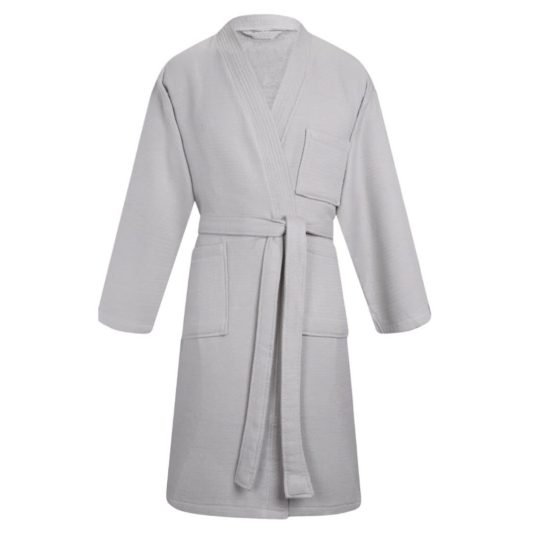 Bata de baño bolsillos Gris Plata1