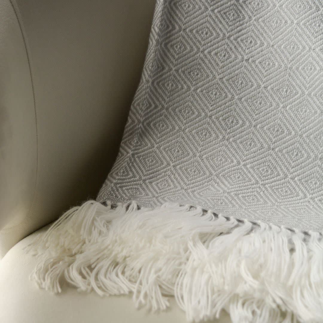 Manta Rombos Gris Plata8