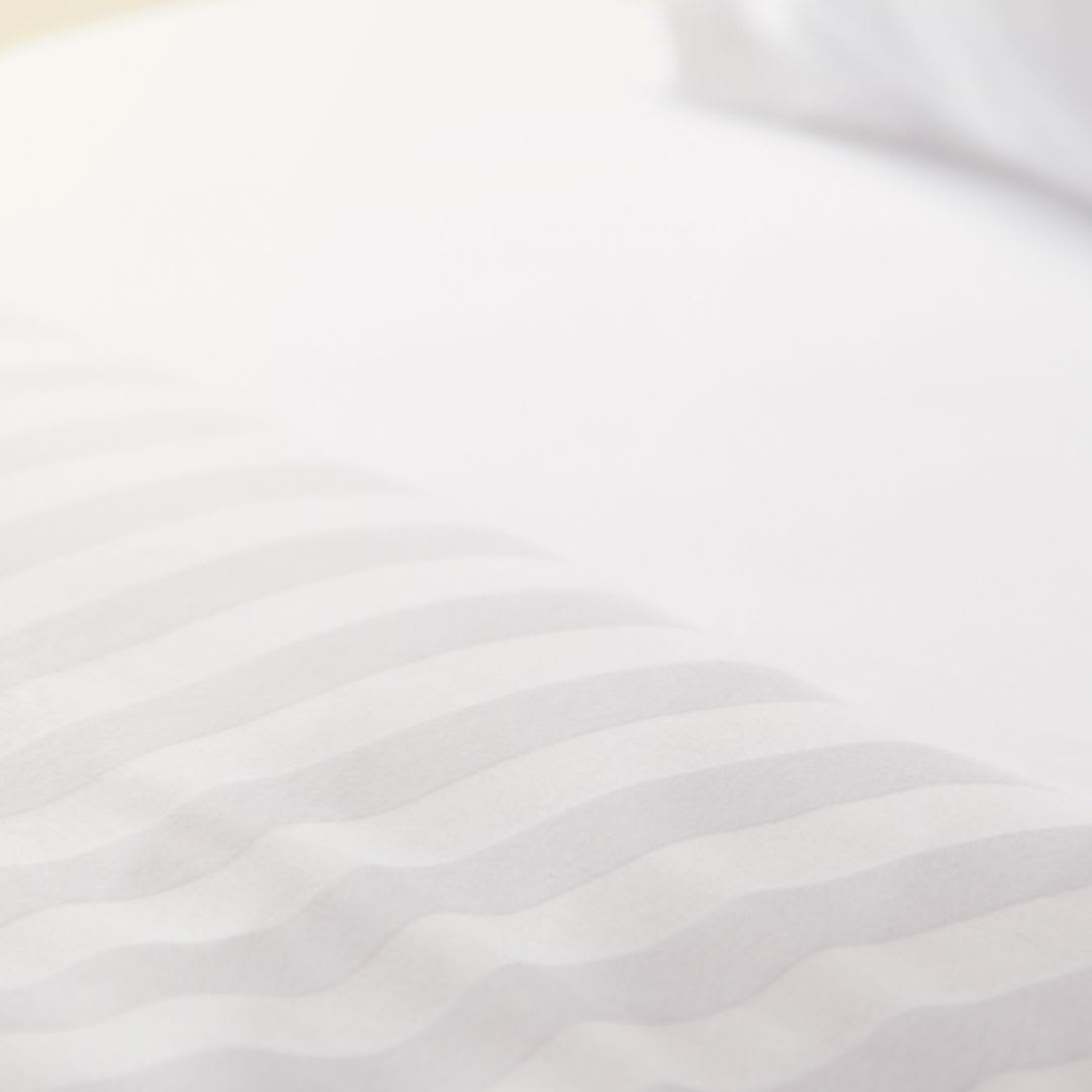 Funda Edredón Stripe 500 Hilos Blanco2