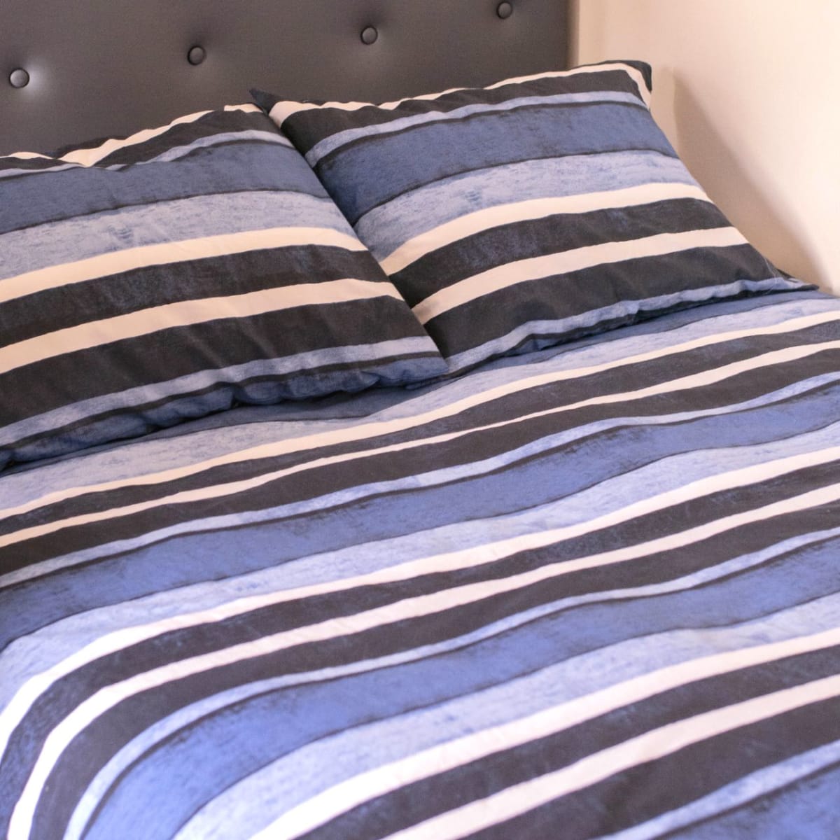 Funda Edredón Rayas azules1