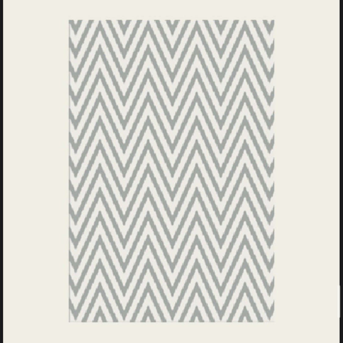 Alfombra Zigzag Gris Plata2