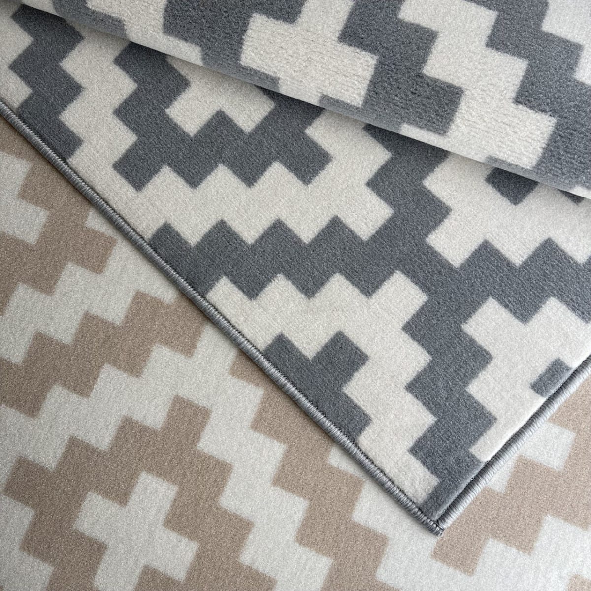 Alfombra Rombos Beige2