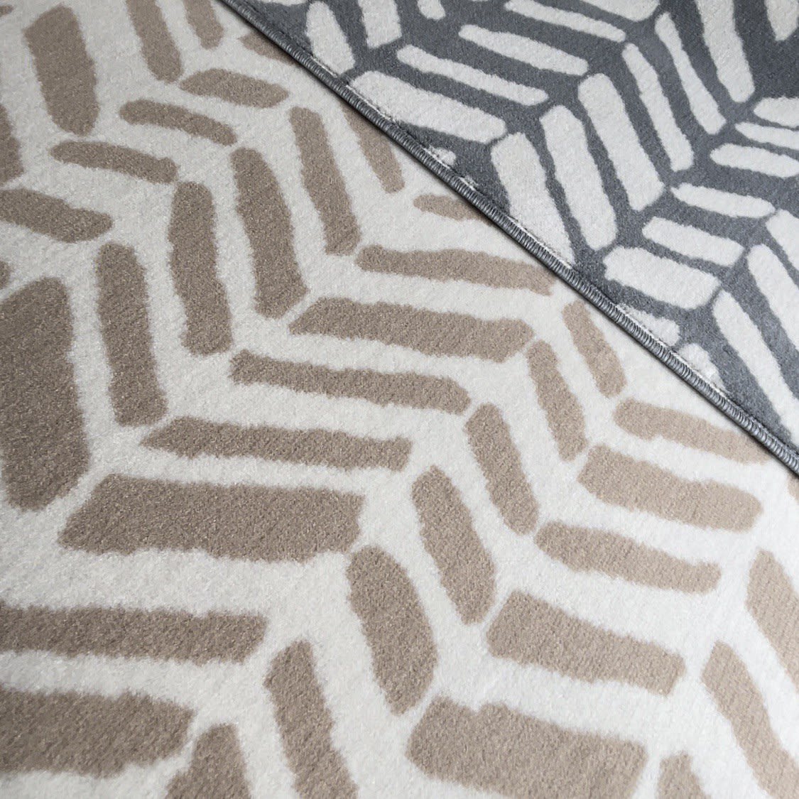 Alfombra V Beige Tamaños Varios3