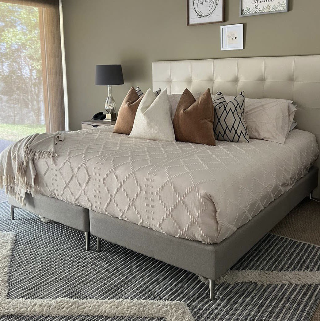 Funda Edredón Rombos Beige2