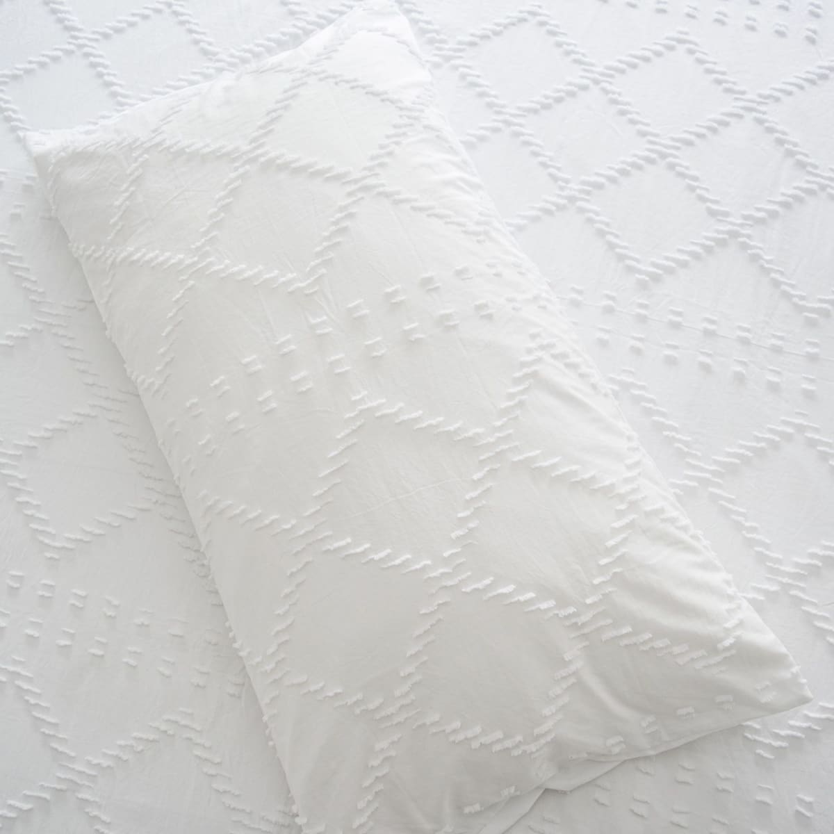 Funda Edredón Rombos Blanco2