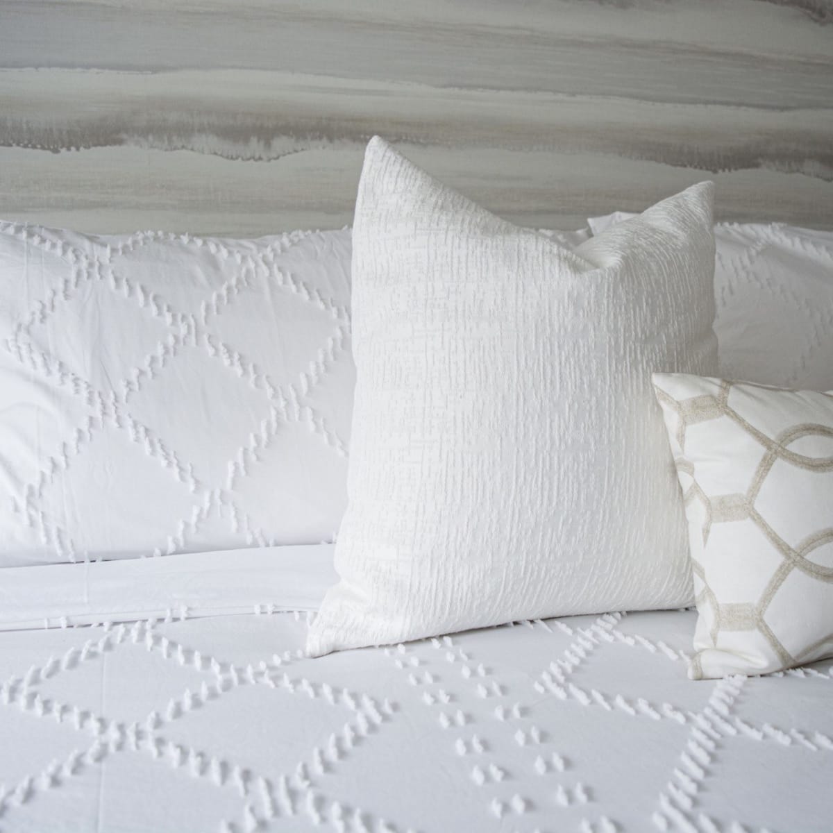 Funda Edredón Rombos Blanco1