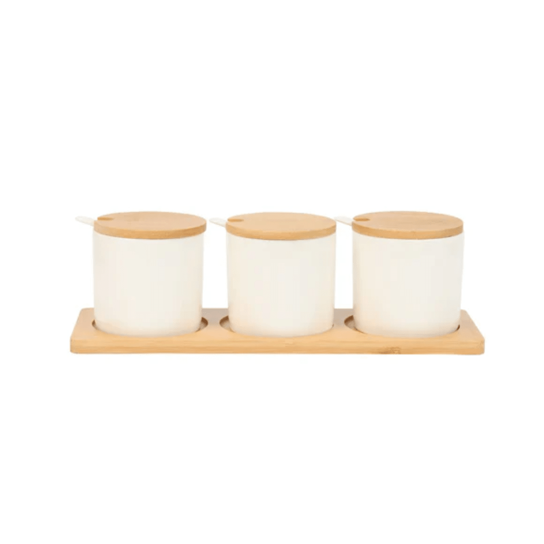 Set de Condimenteros Blanco1