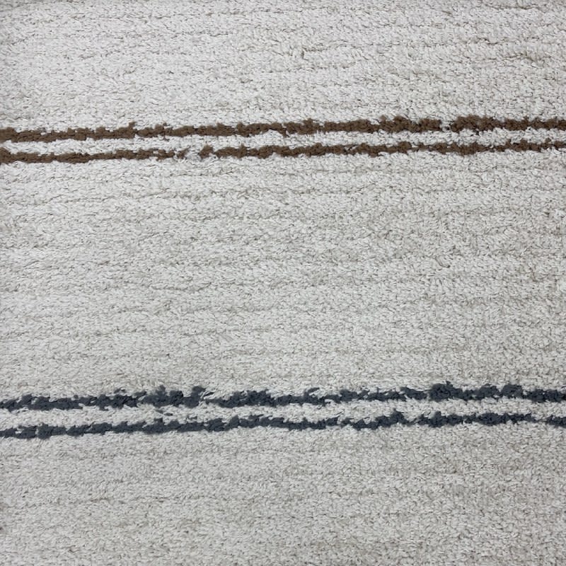 Alfombra Shabby Rayas azul/mostaza 2304