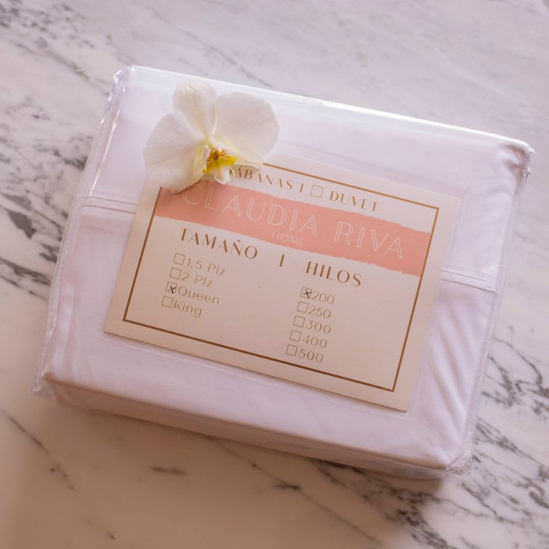 Sábana 200 Hilos Percale Blanco2