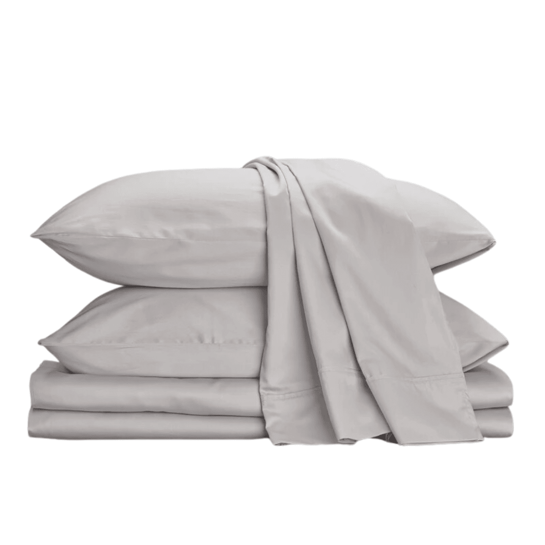 Sábana 400 hilos Percale Gris Plata3