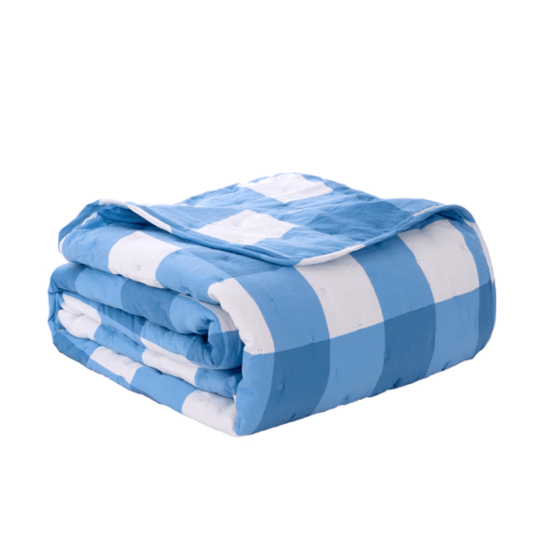 Cubrecama Kids Cuadros Celeste2