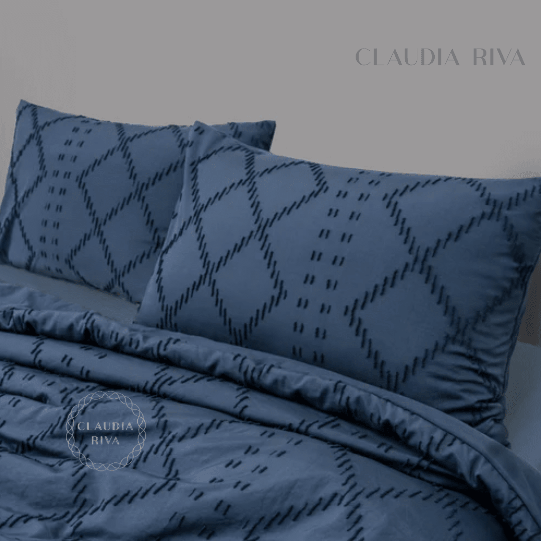 Funda Edredón Rombos Azul13