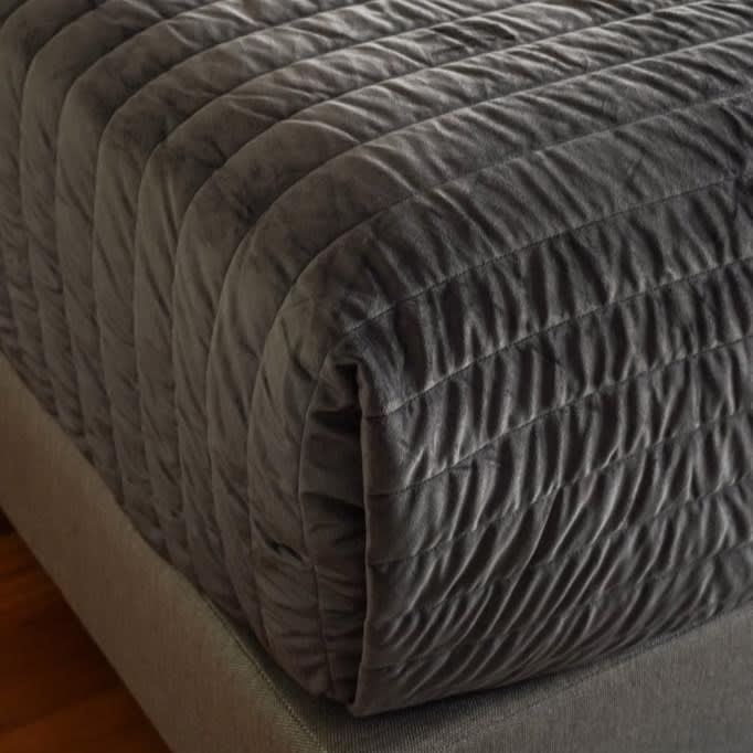 Cubrecama Velvet Charcoal2
