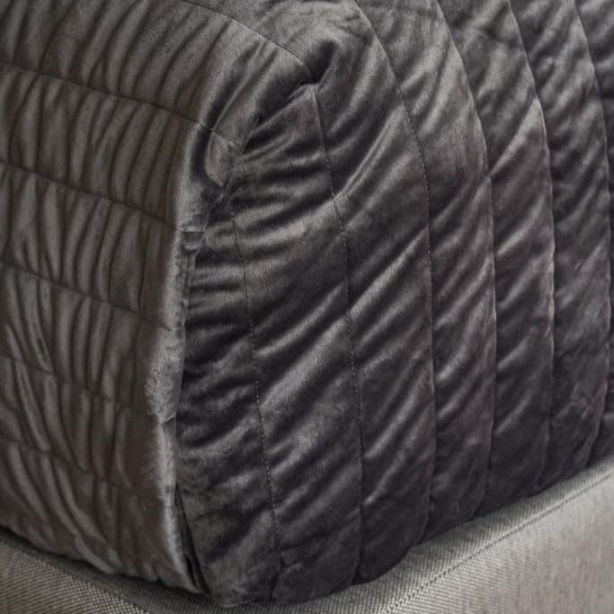 Cubrecama Velvet Charcoal3