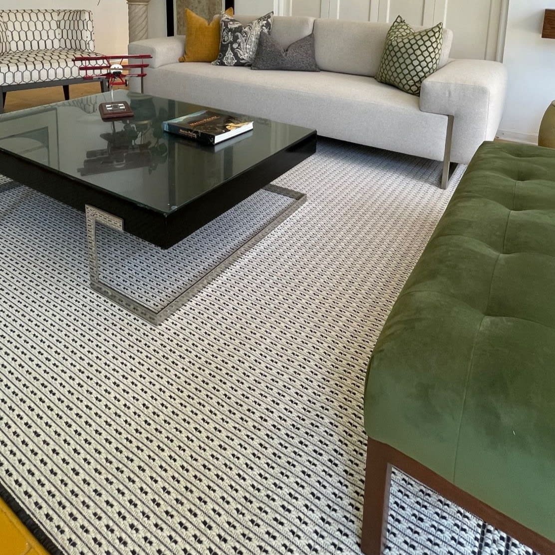 Alfombra Scored White 3301