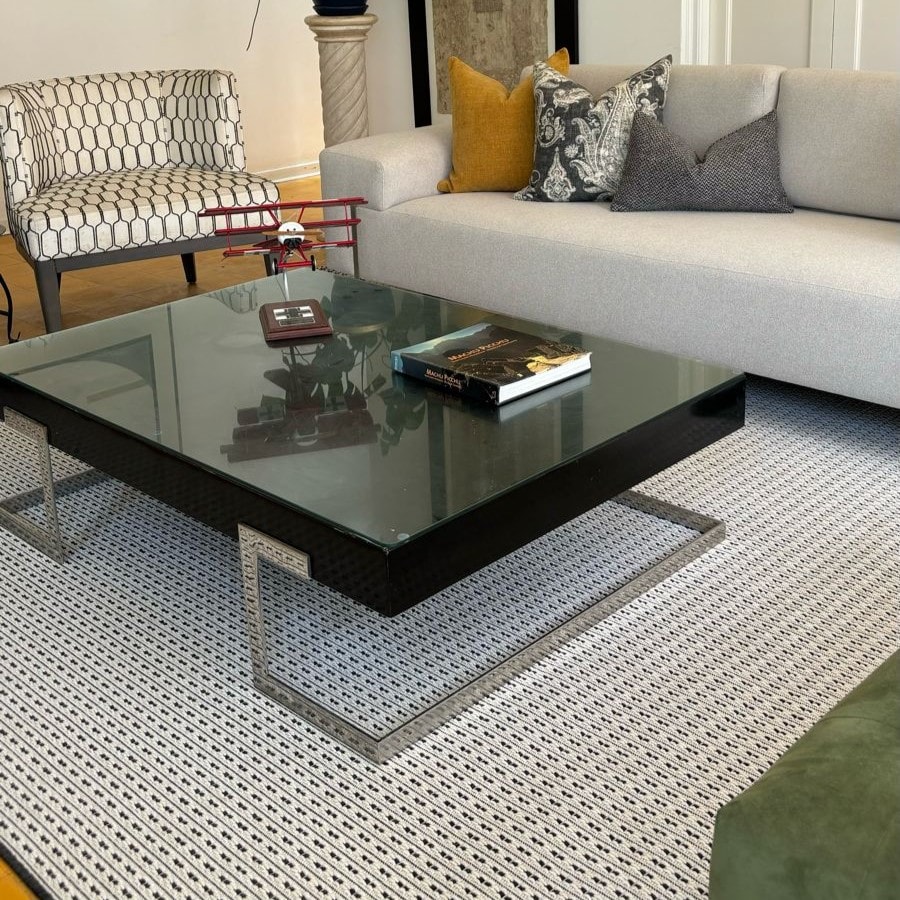 Alfombra Scored White 3305