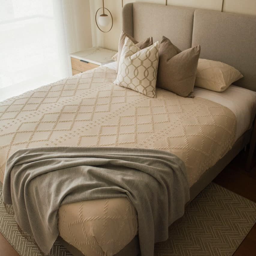 Funda Edredón Rombos Beige5