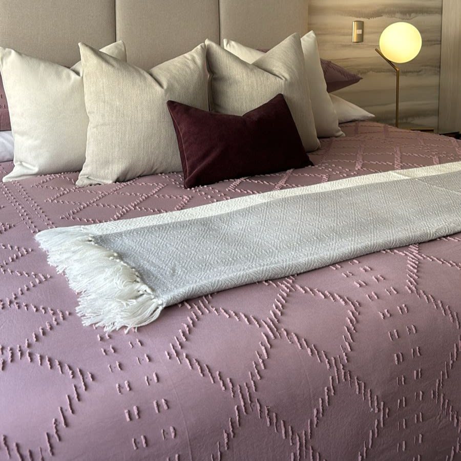 Funda Edredón Rombos Lila1