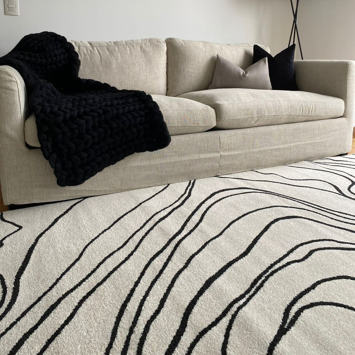 Alfombra Sevilla Ivory Black1