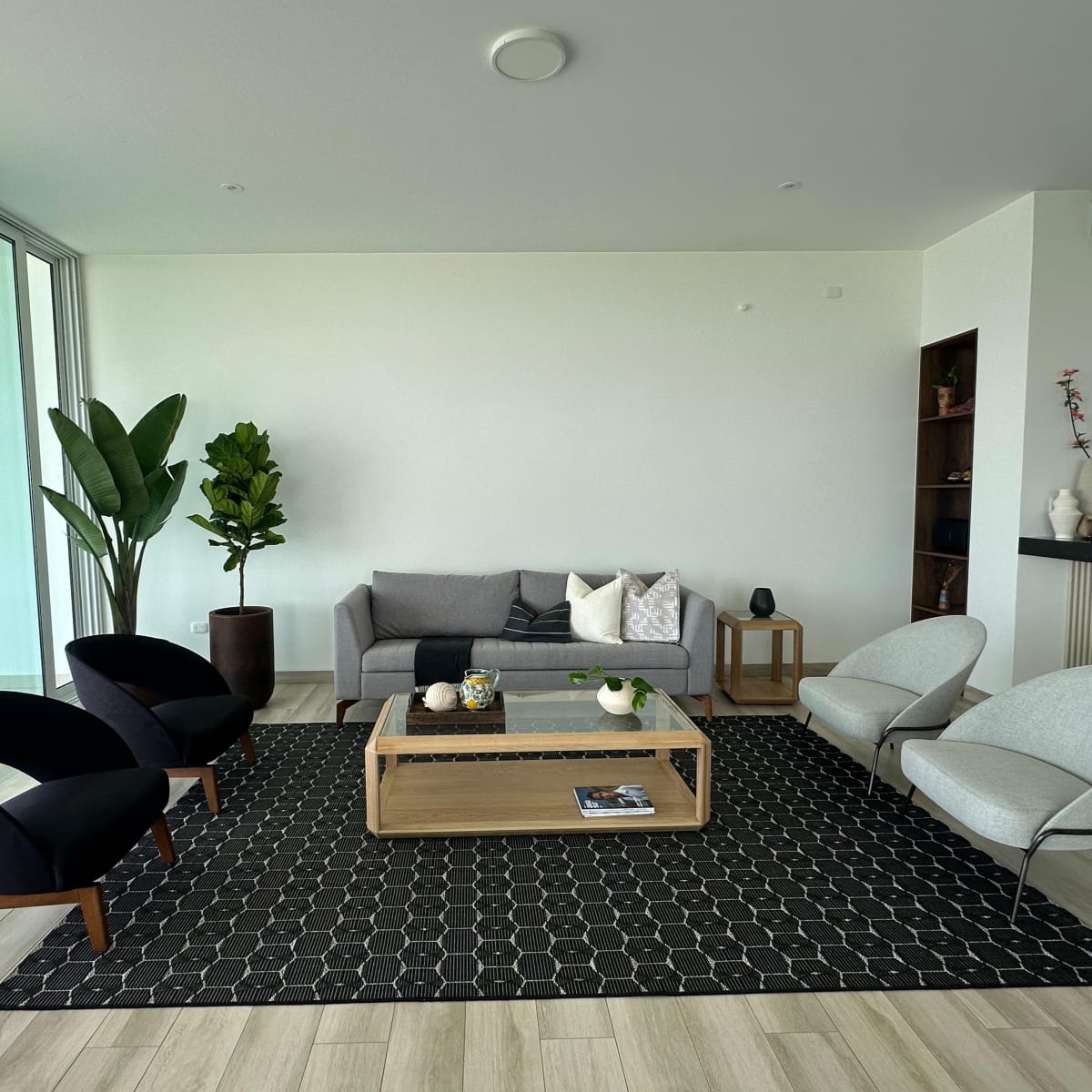 Alofmbra Hexagonal Negra 33010