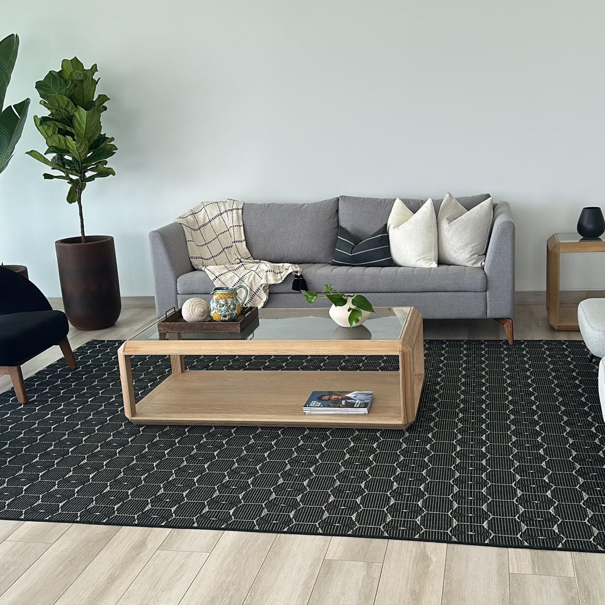 Alofmbra Hexagonal Negra 3308