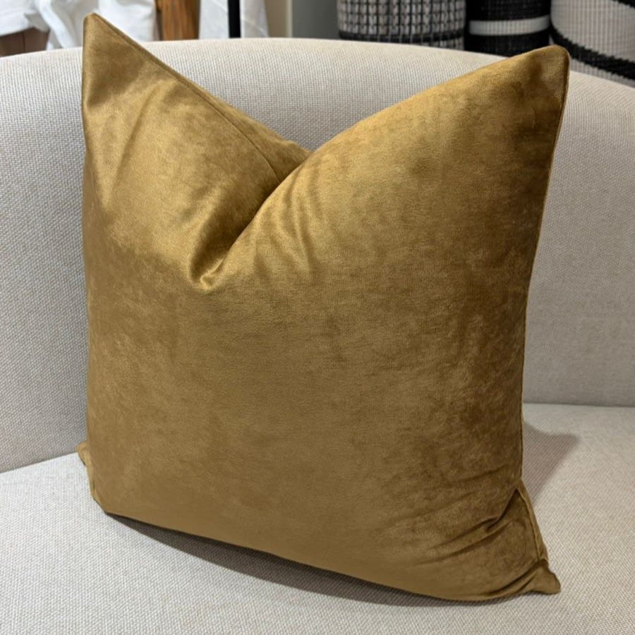 Funda de Cojín Terciopelo Bronce N2