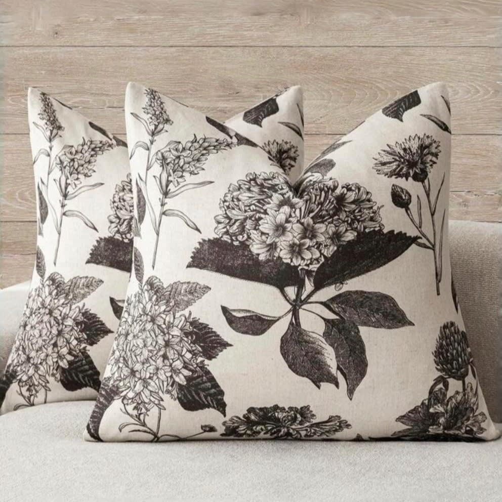 Funda cojín Hortensia Charcoal2