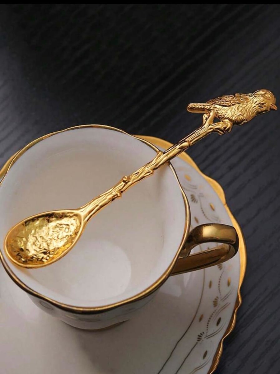 Set Cucharitas Pajarito Gold1
