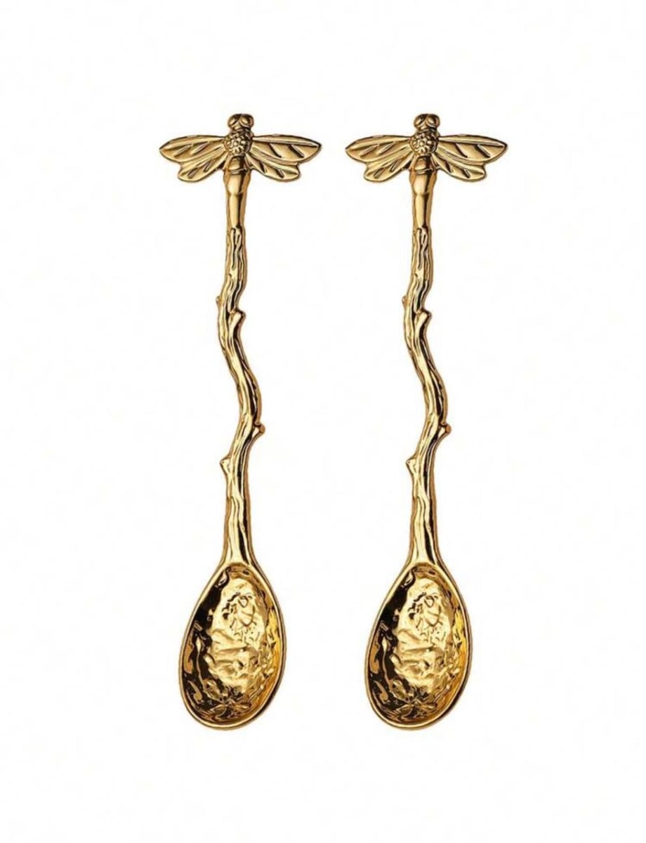 Set Cucharitas Libelulas Gold1