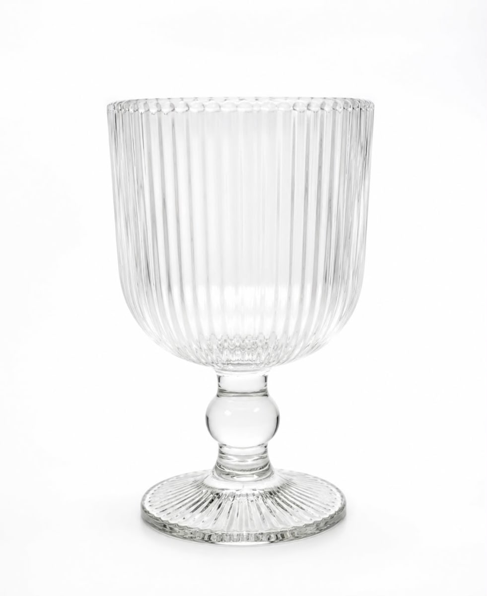 Set de 6 copas vidrio rayas1