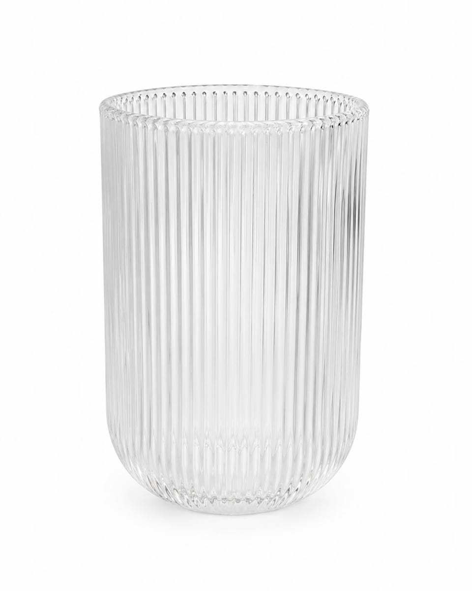 Set 6 vasos vidrio rayas1
