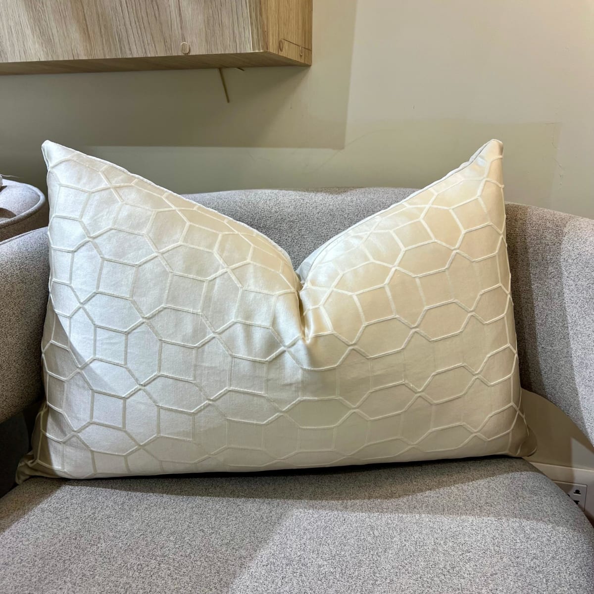 Funda de Cojín Geometryc Ivory2