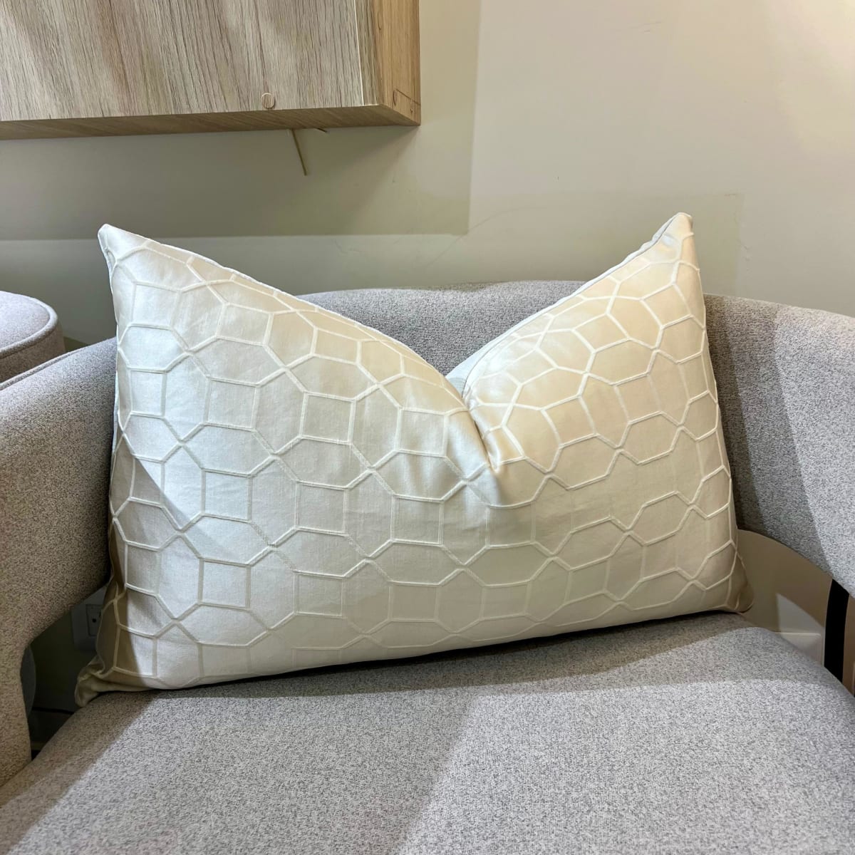 Funda de Cojín Geometryc Ivory1